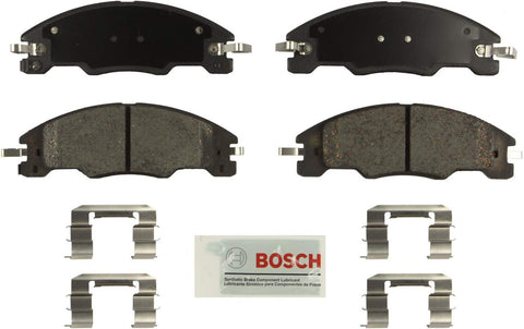 Bosch BE1339H Blue Disc Brake Pad Set with Hardware for select 2008-11 Ford Focus Vehicles - FRONT