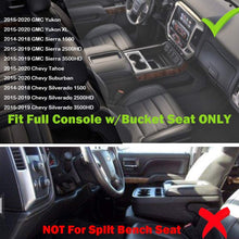 EDBETOS Center Console Organizer Tray for 2014-2018 GMC Sierra 1500 Accessories/Chevy Silverado 1500 and 15-19 Silverado 2500/3500 HD and 15-20 Chevy Suburban/Tahoe/GMC Yukon Armrest Storage Box