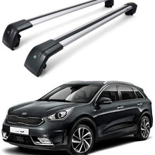 Roof Rack Cross Bars fit for KIA NIRO 2017-2021 Aluminum Cross Bar Replacement for Rooftop Cargo Carrier Bag Luggage Kayak Canoe Bike Snowboard Skiboard