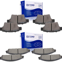 ECCPP Brake Pads, 8pcs Front Rear Ceramic Disc Brakes Pads Set fit for 2005-2007 Ford Five Hundred, Ford Freestyle 2009 Ford Taurus Ford Taurus X 2005 2007 Mercury Montego 2008 2009 Mercury Sable