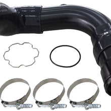 3.5" Cold Side Intercooler Pipe & Boot Upgrade Kit Fit for Ford 6.7L Powerstroke Diesel 6.7 F-250 F-350 F-450 2011-2016 (Black)