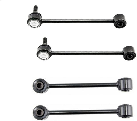 Detroit Axle - 4pc Front and Rear Sway Stabilizer Bars Kit for 2006-2010 Jeep Commander - [2005-2010 Jeep Grand Cherokee ex.SRT]