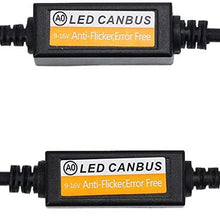 AMTOVL One Pair Led H7 Headlight Decoder Headlight/fog light Canbus Error Free Resistor Black Canbus Adapter Wiring Kits Turn Signal Resistor Error Free For Volkswagen