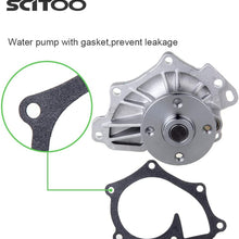 SCITOO Water Pump with Gasket fits for 2005 2010 WPT-801 170-2470 WPTO040 T2470 for Scion tC xB for TOYOTA Camry 2.0L 2.4L
