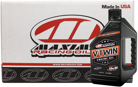 Maxima Racing Oils CS30-05901-12PK-12PK 10W-40 V-Twin Mineral Engine Oil - 384 oz., (Pack of 12)