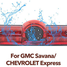 Night Vision 3rd Brake Light Reversing Backup Camera + 7.0 inch TFT Monitor Display for GMC Savana Chevrolet Explorer Chevy Express 1500 2500 3500 Van (2003-2018)