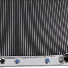 Primecooling 56MM 3 Row Core Aluminum Radiator for Fairlane Ranchero Mustang XR-7, Cougar V8 1967-70 (24" Core Wide)