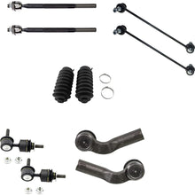 Detroit Axle - New 10 Piece Front Sway Bar Link and Outer Tie Rod End Kit for Mazda 3 and Mazda 5 - Non Turbo Charged