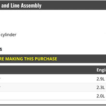 Clutch Master Cylinder and Line Assembly - Compatible with 1988-1991 Ford Ranger