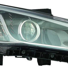 Fits Hyundai Sonata 15-16 Headlight Assembly HID Type Passenger Side (DOT Certified)