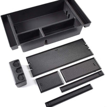 EDBETOS Center Console Organizer Tray for 2019-2020 Chevy Silverado 1500/GMC Sierra 1500 Accessories and 2020 Chevy Silverado/GMC Sierra 2500/3500 HD Armrest Box - Full Console w/Bucket Seats ONLY