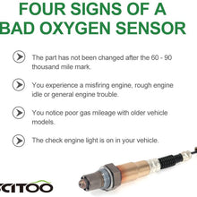 SCITOO O2 Oxygen Sensor Upstream Downstream 234-4233 fit 2003-2008 for Toyota Corolla, 2003-2008 for Toyota Matrix, 2006-2012 for Toyota RAV4, 2003-2006 Mitsubishi Outlander, 2003-2008 Pontiac Vibe
