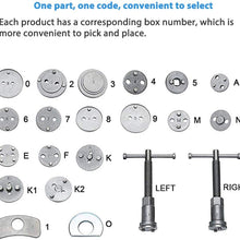 A ABIGAIL Disc Brake Caliper Wind Back Tool Kit Front and Rear Brake Piston Compression Tool Professional Automotive Mechanic Tool Set