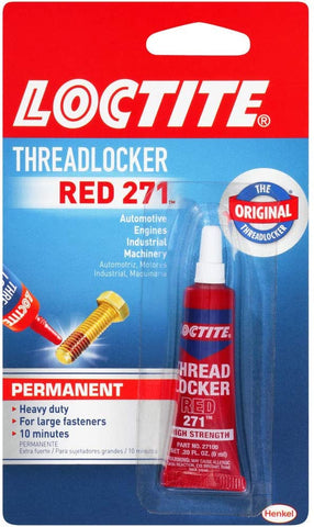 Loctite 209741 Heavy Duty Threadlocker, 0.2 oz, Red 271, 0.2