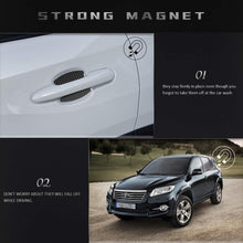 Door Handle Cup Scratch Protector Cover Guards Film Trim Magnetic Door Cup Paint Anti - Scratch Cover Accessories Fit for Toyota RAV4 (4 Pcs)