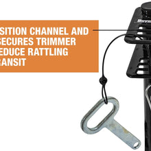 Buyers Products LT18 2 Channel Lockable Trimmer Rack, 2-Position, Black