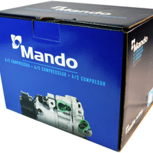 New Mando 10A1536 AC Compressor with Clutch Original Equipment (Pre-filled Oil)