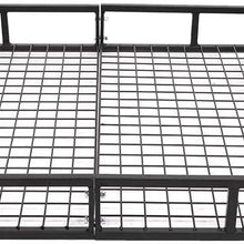 SUR-SOUL 48" x 40" Universal Roof Rack Car Top Cargo Basket，Cargo Car Top Luggage Carrier Basket，Roof Rack for Truck，Maximum Load for Basket: 250lbs