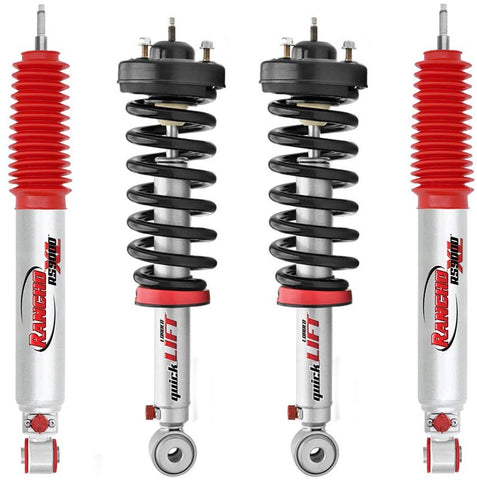 Rancho Quicklift leveling Struts + Rear RS9000XL Shocks Kit - 03-14 Toyota 4Runner