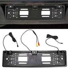 KIMISS Rear View Camera, 170° Vision European License Plate Frame 12LED Camera Reversing Display Parking Sensor
