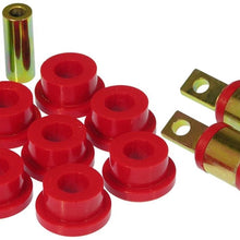 Prothane 8-310 Red Rear Upper and Lower Control Arm Bushing Kit