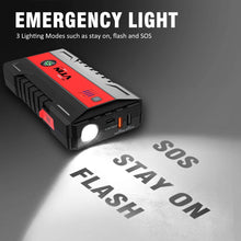 VTIN Upgraded 1200A Car Jump Starter, 12V Power Pack Jump Starter (Up to 8.0L Gas 6.0L Diesel Engines) Portable Battery Booster Power Bank with QC 3.0 Outputs Type-C Port & Safety Jumper Cable