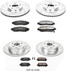 Power Stop K5369 Front and Rear Z23 Evolution Brake Kit with Drilled/Slotted Rotors and Ceramic Brake Pads