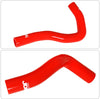 For Acura RSX DC5 K20A JDM 3 Ply Nylon Silicone Radiator Coolant Hose Pipe Kit Red
