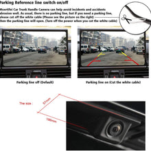 Moertifei Car Trunk Handle Rear View Camera Reverse Parking Backup Compatible with Audi Q5 2009-2017