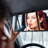 Car Folding Visor Vanity Mirror-Zone Tech Makeup Travel-Cosmetic Tri -Fold Universal Auto Mirror