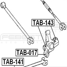 FEBEST TAB-143 Rear Arm Bushing Assembly