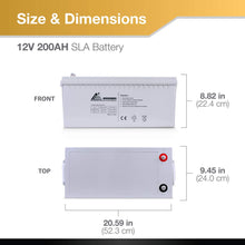 ExpertPower 12_200 12V 200Ah Sealed Lead Acid AGM Battery for Solar Wind Power