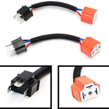 iJDMTOY H4 9003 Heavy Duty Ceramic Wiring Harness Sockets Compatible With Headlights or Fog Lights