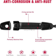 AUTEX 2pcs Front Rear Left/Right Exterior Door Handles Black Driver Passenger Side Compatible with Pontiac Vibe 2003 2004 2005 2006 2007 2008 2009 2010 69211AA020C0 81309 6921033080C1