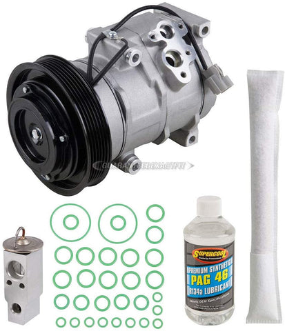 AC Compressor & A/C Kit For Honda Pilot & Acura MDX - Includes Drier Filter, Expansion Valve, PAG Oil & O-Rings - BuyAutoParts 60-80430RK New