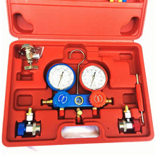 2 Way Ac Refrigerant Manifold Gauges Set,For R134a r134 R410A R404A R22 Refrigerants,Diagnostic Manifold Gauge Set w/Hoses Coupler Adapters