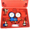 2 Way Ac Refrigerant Manifold Gauges Set,For R134a r134 R410A R404A R22 Refrigerants,Diagnostic Manifold Gauge Set w/Hoses Coupler Adapters