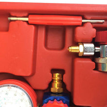 2 Way Ac Refrigerant Manifold Gauges Set,For R134a r134 R410A R404A R22 Refrigerants,Diagnostic Manifold Gauge Set w/Hoses Coupler Adapters