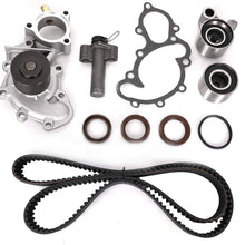 Engine Timing Belt Kit with Water Pump, Fit for 3.4L V6 Toyota 4Runner, T100, Tacoma, Tundra with 5VZFE Engine, Replace TKT-025 TKT-007 TCKWP271