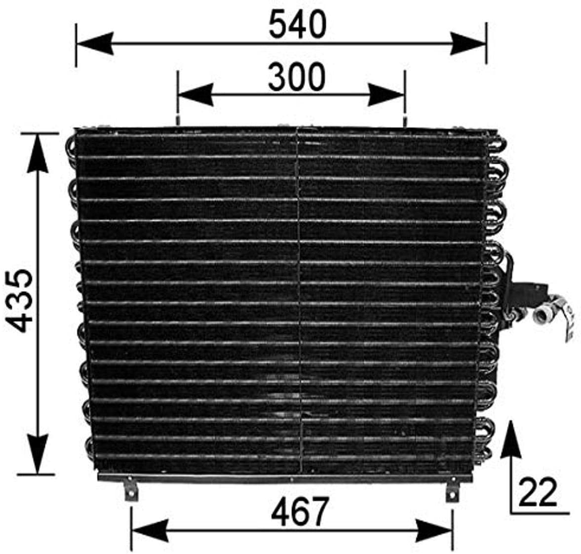 MAHLE Behr AC 166 000S A/C Condenser