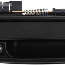 AUTEX 2pcs Exterior Front Left Right Door Handles Smooth Black Driver Passenger Side Compatible with Toyota Tacoma 1995 1996 1997 1998 1999 2000 2001 2002 2003 2004 Door Handles 79344 79345 TO1310128