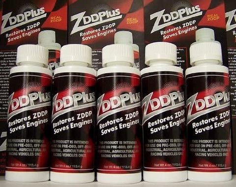 ZDDPPlus ZDDP Engine Oil Additive Zinc & Phosphorus 5 Bottle Pkg