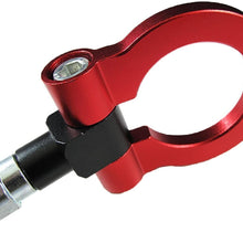 Xotic Tech Red JDM Track Racing Aluminum Front Bumper Tow Hook Ring for Scion FR-S/Fit Toyota 86/Fit Subaru BRZ Impreza WRX STi