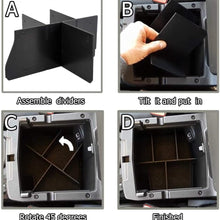 Center Console Divider Organizer Compatible with Jeep Wrangler JL/JLU (2018 2019 2020) and Jeep Gladiator JT Truck (2020), Armrest Box Storage Inserts Accessories (Not for JK/JKU)