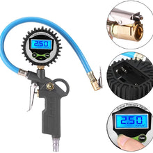 Digital Tire Pressure Gauge, Digital Tire Inflator with Pressure Gauge for Car Auto Motorcycle Bike Truck