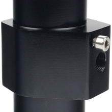 Dewhel Aluminum Black Water Temp Meter Temperature Gauge Joint Pipe Radiator Sensor Adaptor Clamps 32mm