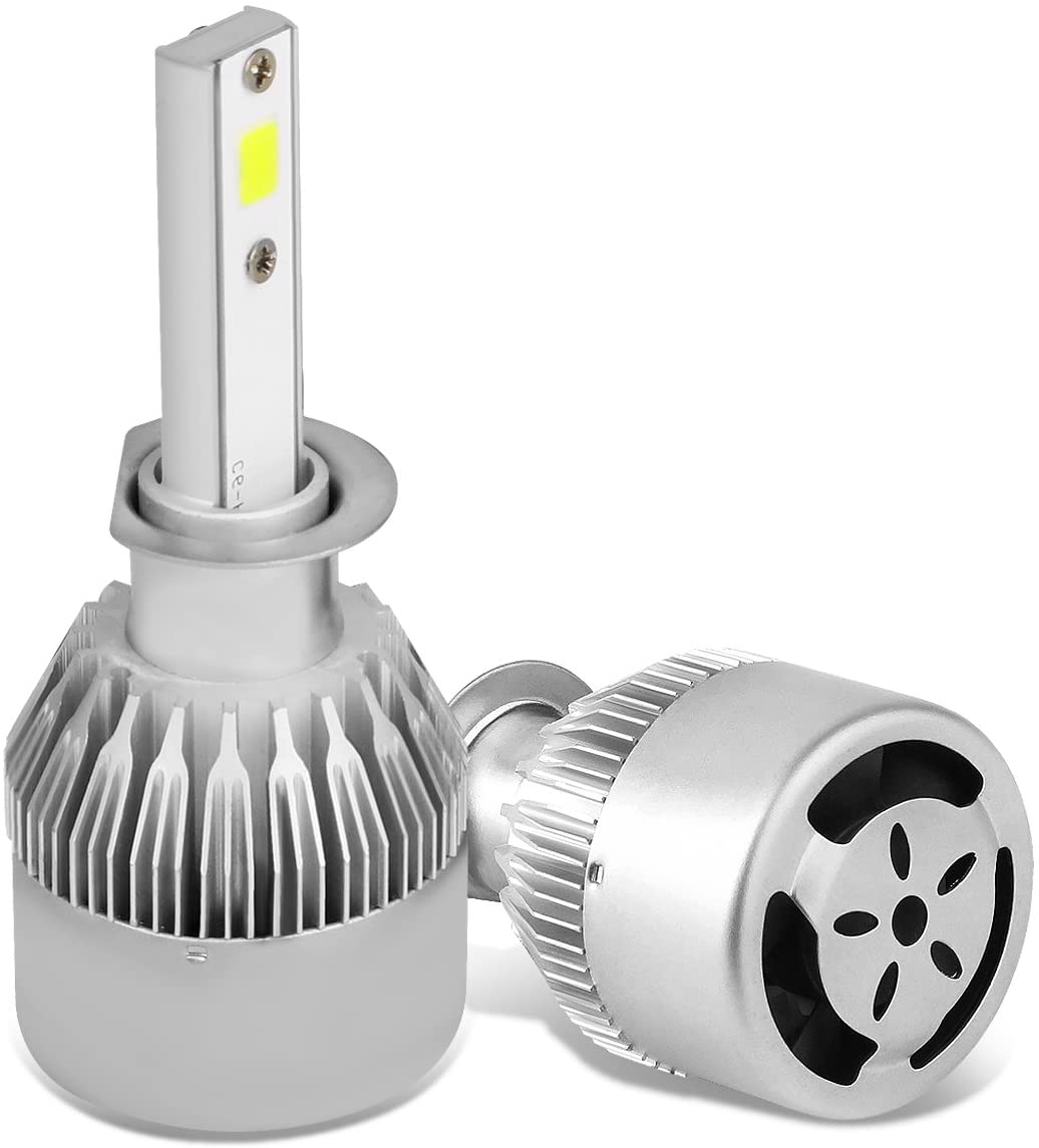 DNA Motoring HID-LED-LB-FAN-H1 Pair of LED Light Bulbs with Cooling Fan