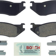 Bosch BE966H Blue Disc Brake Pad Set with Hardware for Select Dodge Durango SUVs and Ram 1500 Vans - FRONT