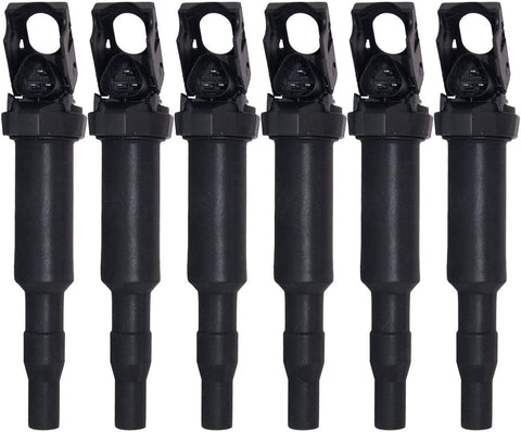 DEAL Pack of 6 New Ignition Coil on Plug Packs For BMW Series 1/3/5/6/7/Alpina B6/B7/M3/M5/M6/X3/X5/X6/Z3/Z4 2.2L 2.5L 3.0L 3.2L L6 4.4L 4.8L V8 6.0L V12 Mini Countryman Paceman 1.6L L4 UF592