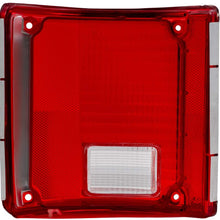 Replacement Driver and Passenger Set Tail Lights Lens with Chrome Trim Compatible with 73-91 C/K Pickup Truck SUV 5968329 5968330